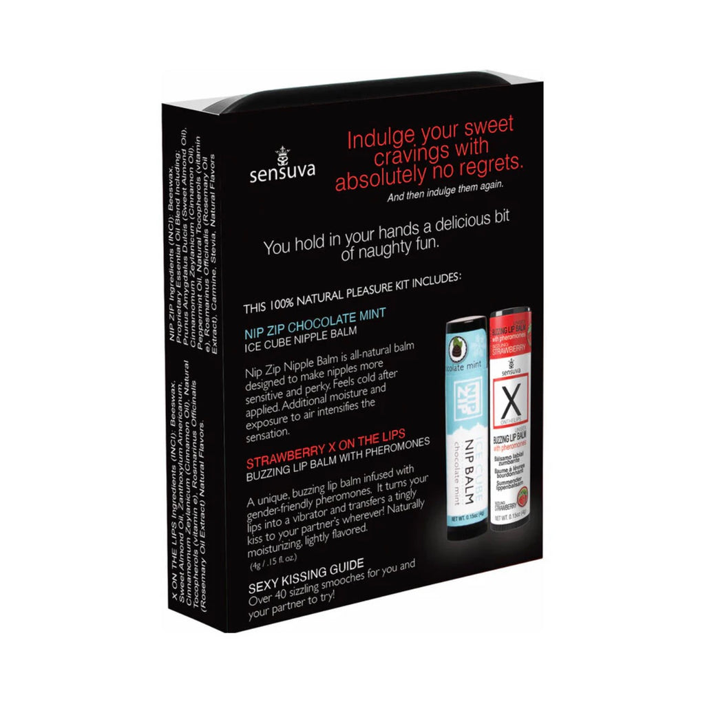 Sensuva Lips & Nips Pleasure Kit Chocolate Strawberry